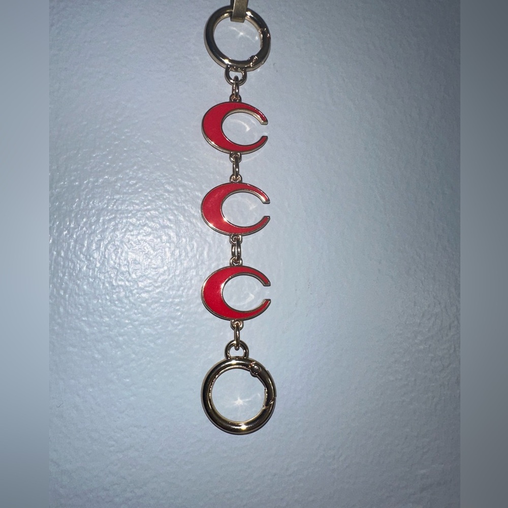 Bag Extender Red and Gold Crescent Moon (BAG NOT INCLUDED)